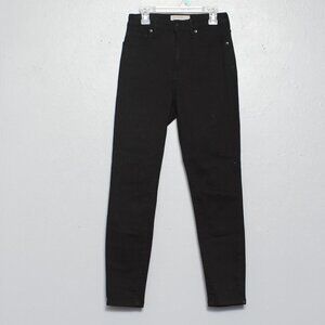 Everlane the curvy high rise skinny crop jean black denim jeans